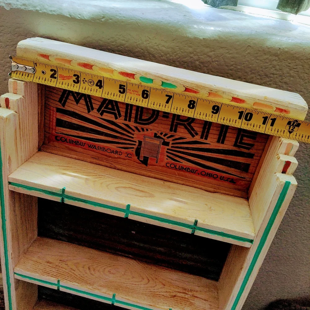 OOAK Vintage Maid- Rite Washboard Shelf - Picture 6 of 13